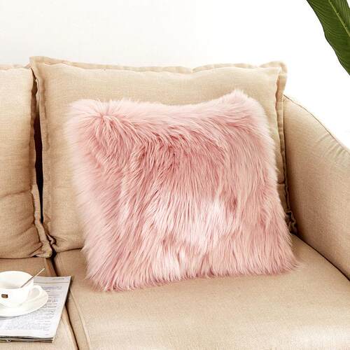 Ins wind Nordic plush hold pillow covers sofa pillows car