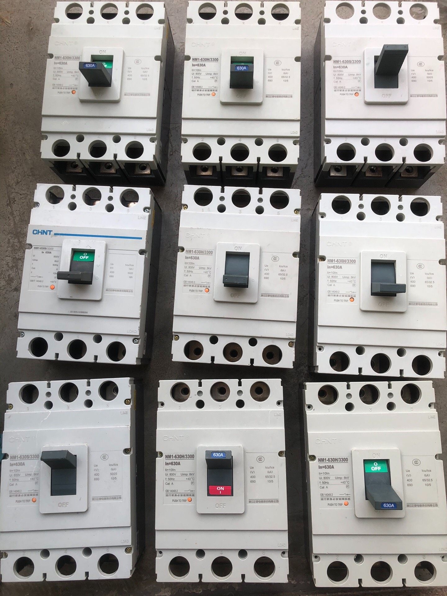 正泰NM1-630断路器。