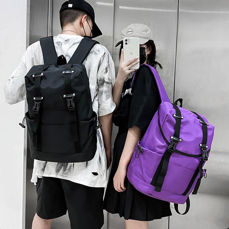背包女大容量休闲旅行双肩包轻便简约多用途大学生电脑包书包男