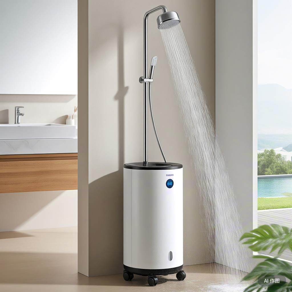 洗澡机家用移动式全自动一体电热水器智能储水农村大容量淋浴神器