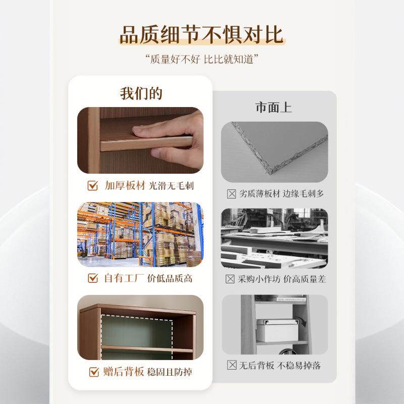 实木书柜转角柜落地置物架家用客厅办公文件展示储物柜子学生书架