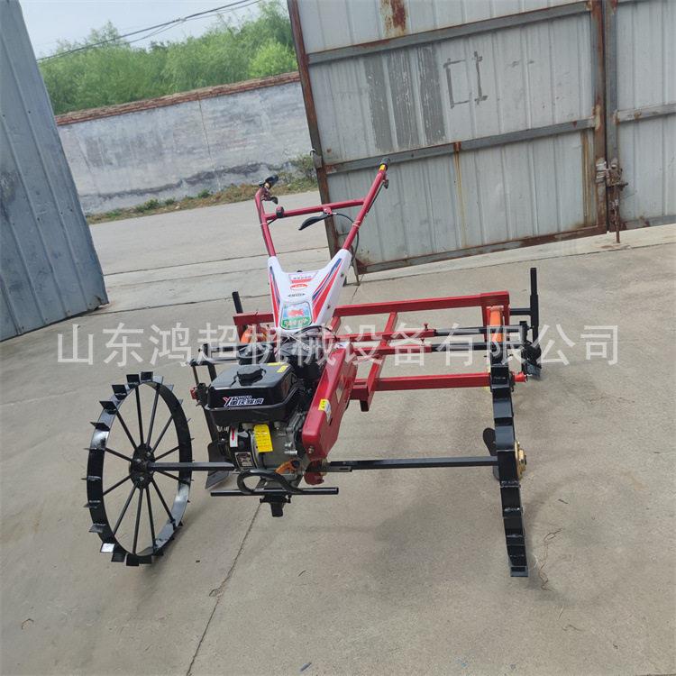 手扶式汽油地膜机农用覆膜机宽窄可调垄地膜覆盖机