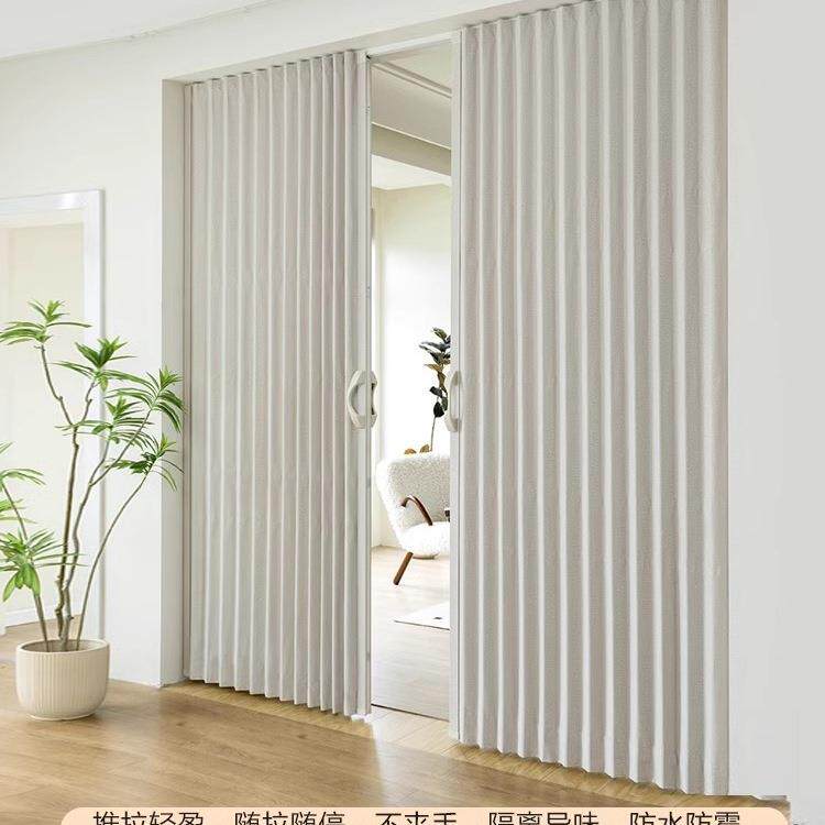 日式折叠门隐门PBP推客拉门卧室厅隔断门衣帽间开门放式形厨房无