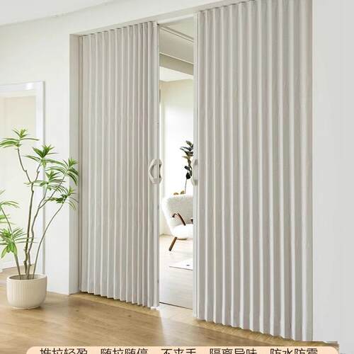 日式折叠门隐门PBP推客拉门卧室厅隔断门衣帽间开门放式形厨房无