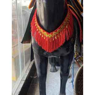 马匹装备尼龙线板胸带低头革多功能花胸带马术用品装饰品马胸带