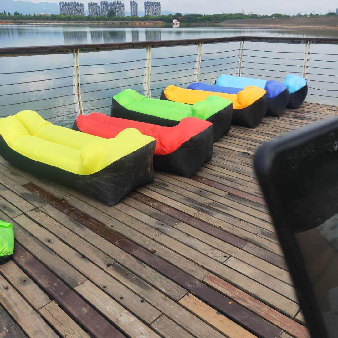 装备双人充气沙发成人可睡懒人午休单人冲气垫休闲儿童便携式躺椅