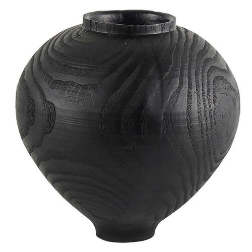 中侘寂仿化木纹花瓶摆碳件IWO复古仿板真古花艺盆景插花花器样间