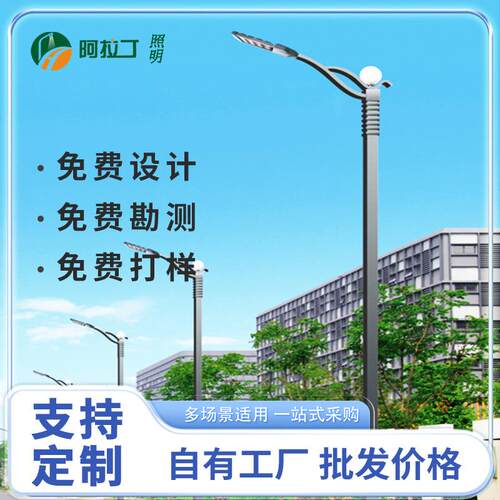 LED道路市电路灯7米单臂路灯市政工程城市快速路灯杆智能耐用