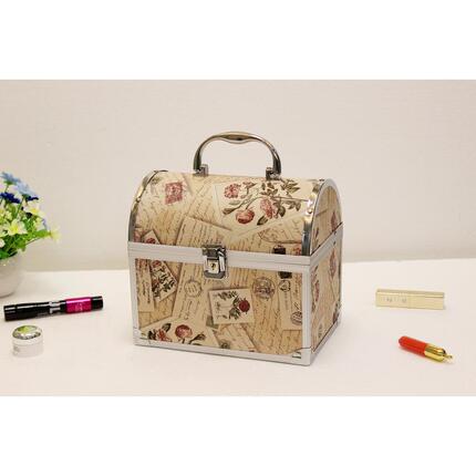 Safe Jewelry Storage Box, Mini Jewelry Box with Lock, Princess Jewelry Storage, European-Style Gift Ornament with Mirror