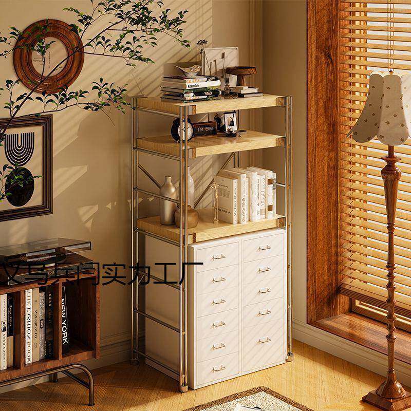 新款家用扫地机器人置物架简约阳台储物柜落地多层杂物猫窝收纳架