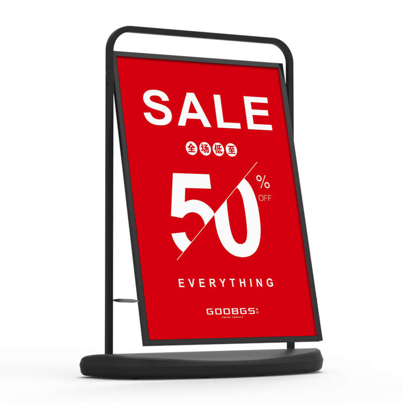 带落地防风广告牌展架海报架批发手轮户外注水厂家板kt提款