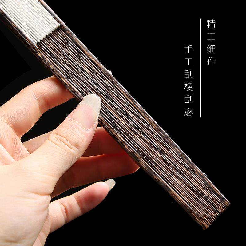 飞扇炽全棕竹折95寸全全棕折扇芯扇子文.玩扇风古男夏手工扇骨宣