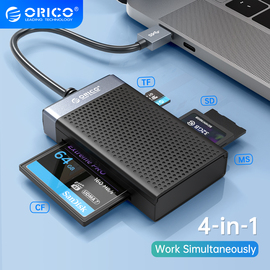 ORICO USB 3.0 USB C Card Reader 4 in 1 Memory Smart Card Rea