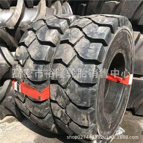 叉车355/65-15/9.75低平板拖车实心运粮机300/75/28x12.5-15