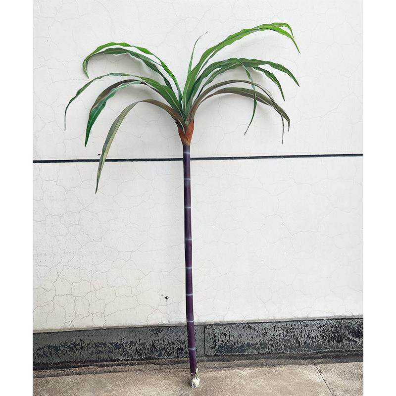 厂家销售仿真甘蔗叶 单枝甘蔗杆子 农作植物树叶博物馆拍摄