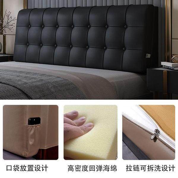 床头靠无品牌/垫软包实木床大靠背头垫榻米卧室床靠枕床套榻罩上