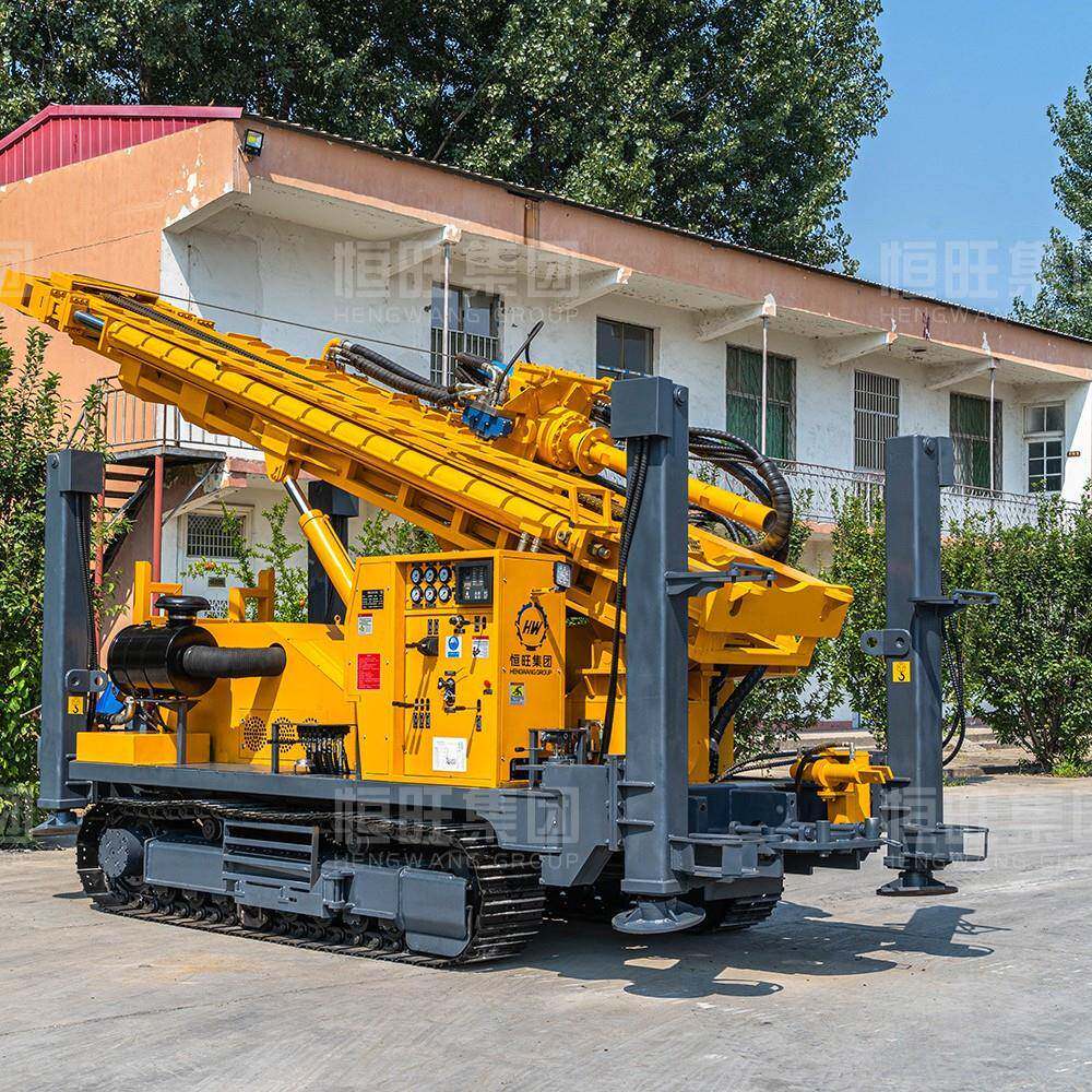 大型履带气动钻井机1000米深井钻机水汽两用打井设备6米塔钻探机