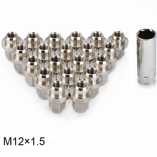 含税 厂家直供轮胎螺母48mm不锈钢螺母2#(19对边) M12*1.5