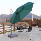 罗马伞户外庭院遮阳伞大号露台别墅休闲伞室外摆摊太阳伞商用