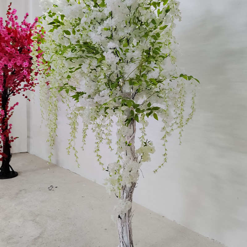 仿真豆花树婚庆酒店摆设装饰豆花树广场办公绿化景观树豆花树批发