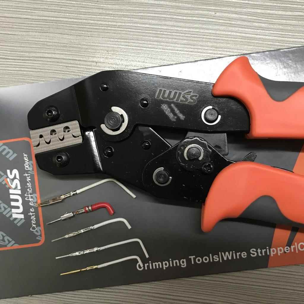 包圆型适用于AMP进口连接器压线钳汽车端子压接钳接头插针卷针