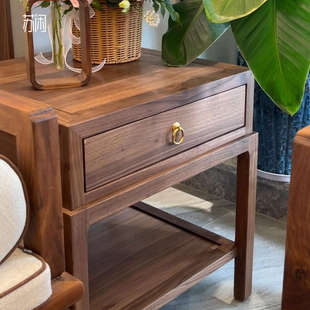 苏闲新中式黑胡桃木沙发客厅实木罗汉床沙发组合宋代美学沙发家具