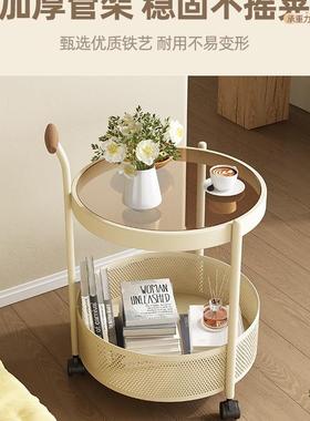 复古中风可移侧27660动沙发边阳台古小茶桌床头边柜小几茶几小推