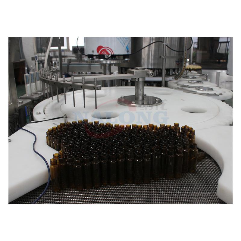 10头纳龙自动口服液灌装机高速西林瓶管制瓶医药液体跟踪灌装轧盖
