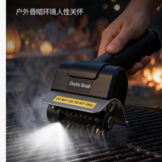 手持锂电电动烧烤刷 BBQ烧烤架清洁工具毛刷多功能锂电电动烧烤刷图片