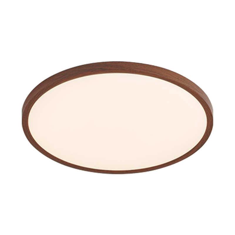 胡桃木纹超薄卧室灯吸顶灯简约现代中古风高亮护眼房间灯中山灯具,家装灯饰光源,智能吸顶灯,淘宝优惠券,粉丝福利购,淘宝优惠卷