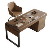 式 意家用写字电脑桌现代轻桌书桌简书房办公桌感简约奢高级极卧室