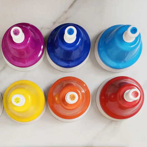 八音课铃奥尔夫儿童打击乐器音感钟8音课铃批发手按铃按钟8音按钟