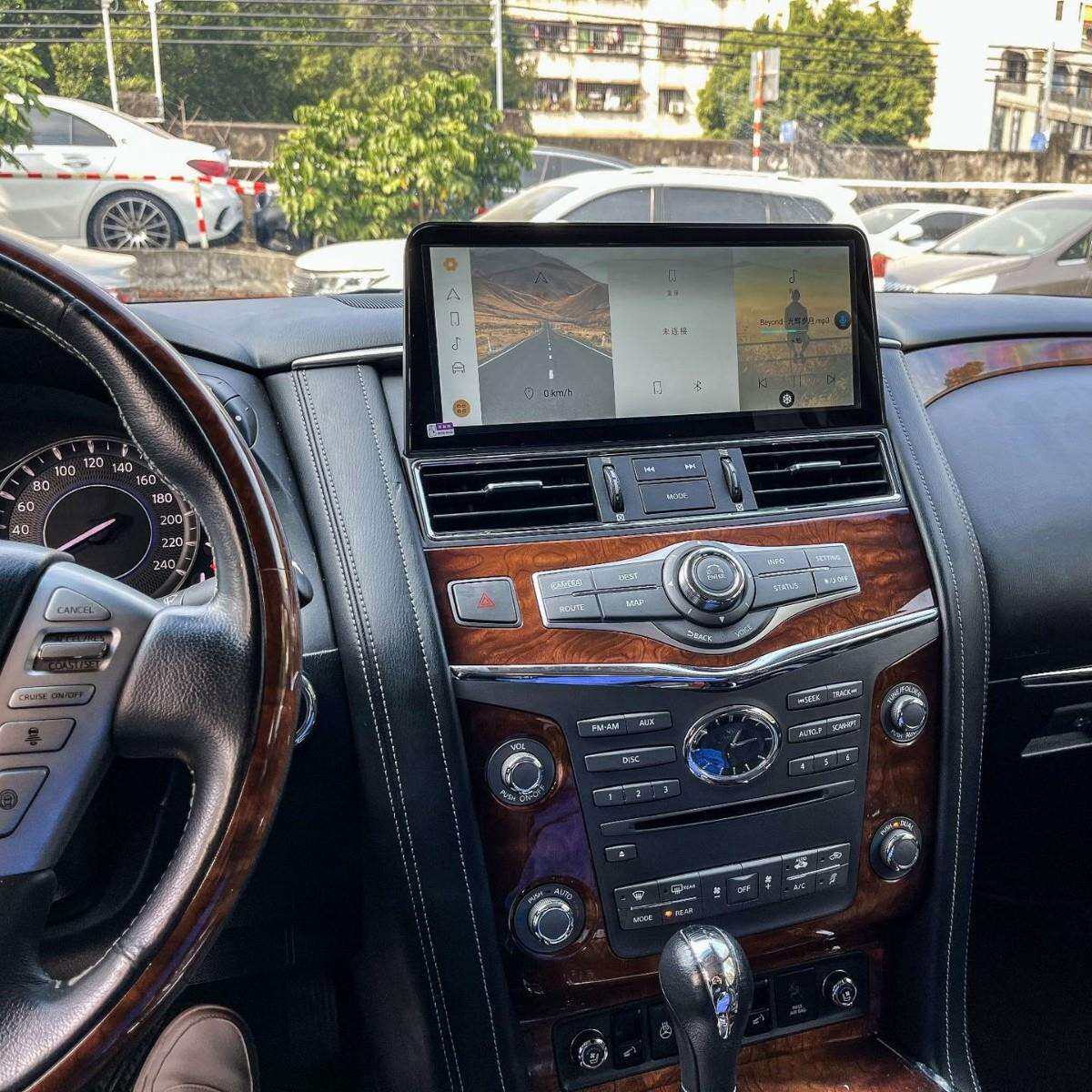 适用英菲尼迪QX80安卓导航12.3寸中控屏360专车专用一体机导航DVD
