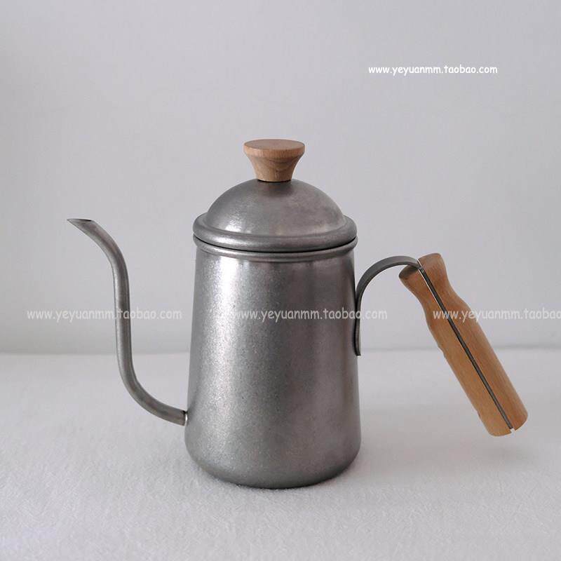 复古磨砂不锈钢茶壶手冲壶蒸煮茶器咖啡器具家用煮茶泡茶咖啡壶