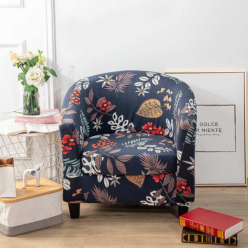 欧式弹力全包半圆小单人沙发套网吧咖啡厅酒客房印花沙发椅套,居家布艺,沙发套,淘宝优惠券,粉丝福利购,淘宝优惠卷