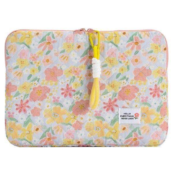 11/13/15 In Laptop Carrying Case Shockproof Floral Fluffy