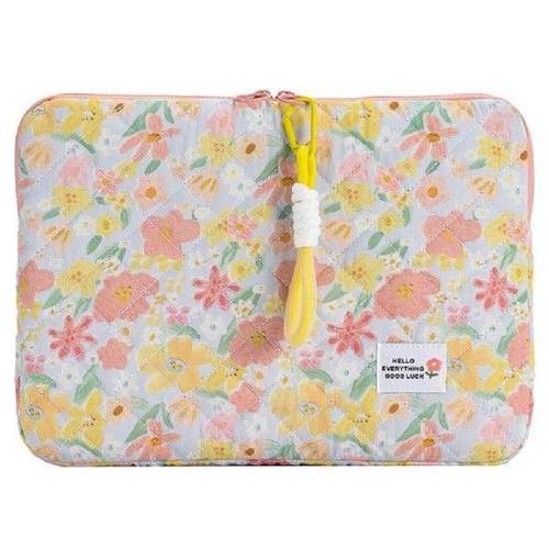 11/13/15 In Laptop Carrying Case Shockproof Floral Fluffy