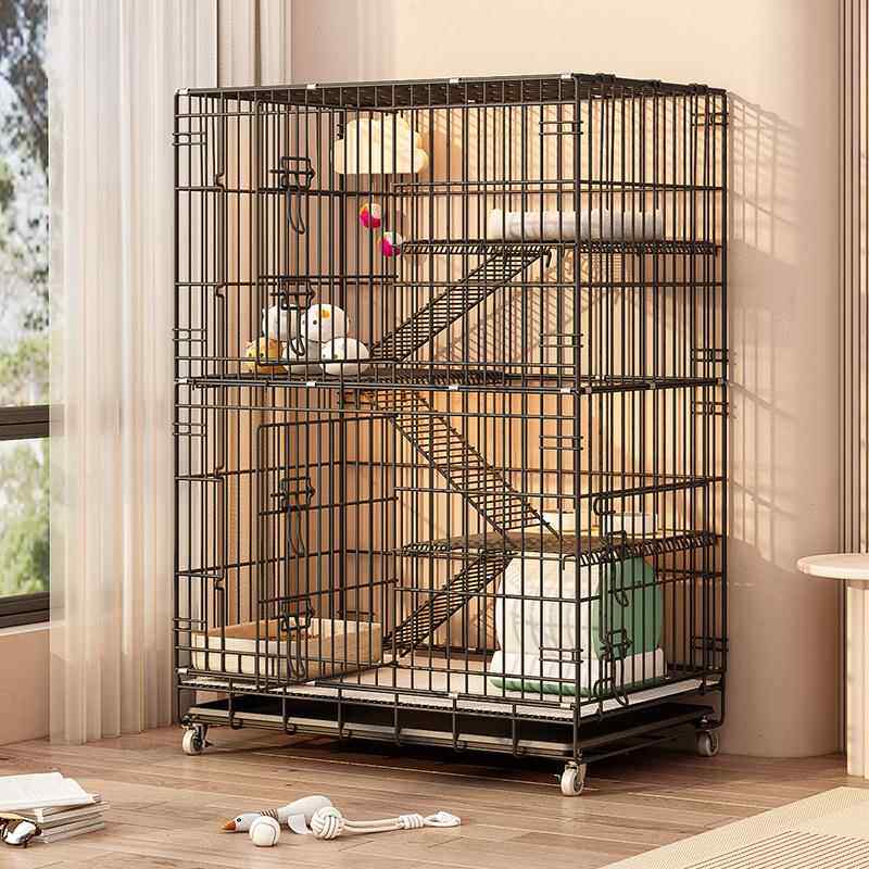 猫笼子宠物别墅一体猫屋舍空笼家用室内猫砂盆猫窝不占地猫狗围栏