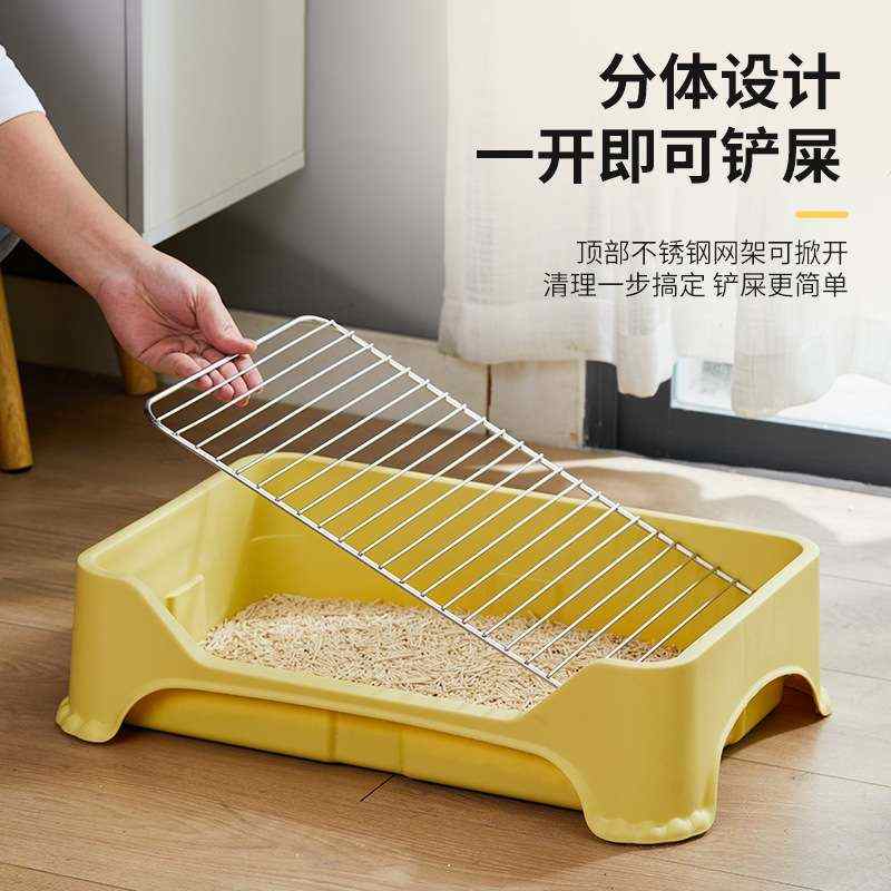 狗厕所狗砂盆不锈钢网架防踩屎防踩尿宠物狗狗厕所中小型犬狗便盆