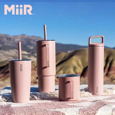 miir随行杯马克杯带盖子带吸管可携式户外露营办公水杯子咖啡保温