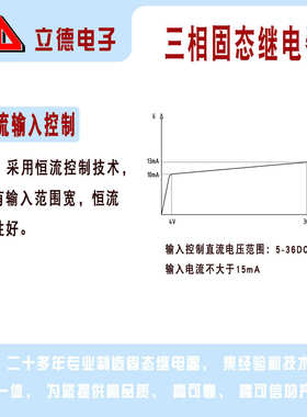 三相交流固态继电器 HS3D4G-60A 工业级三相固态继电器三相一体化