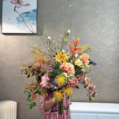 诧寂摆风彷真花艺酒样品屋展示中心会所设ODJ花覆古花束店名假宿