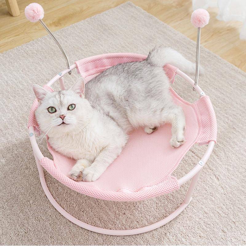 跨境热款宠物猫窝四季通用可拆洗公主窝猫床可爱摇篮躺椅猫咪用品