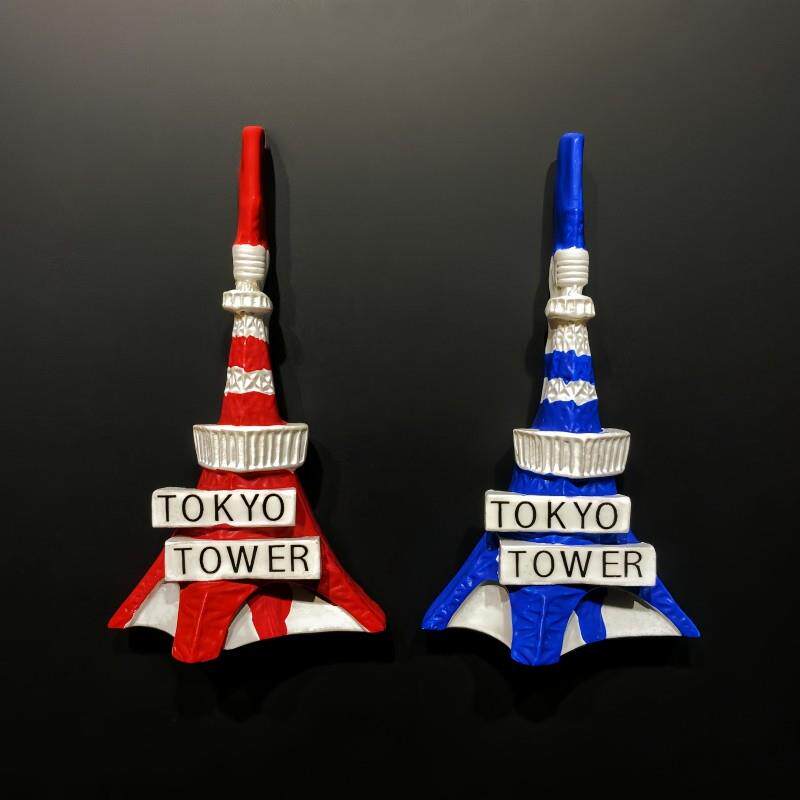 日本东京地标晴空塔旅游纪念立体高级感手绘装饰纪念品磁力冰箱贴