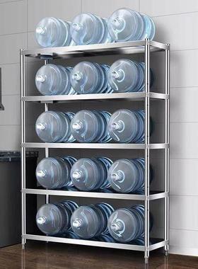 不锈钢厨房置物架加厚落地多层家货架微波10083450纳炉储物子用杂