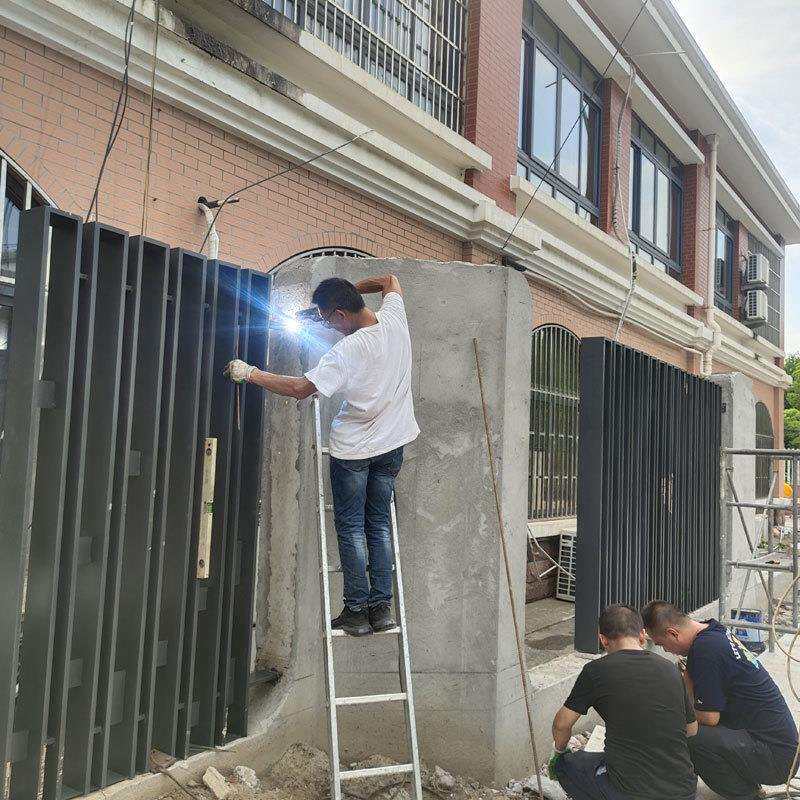 铁艺围墙护栏焊接安装户外隔离栏杆制作庭院栅栏工程小区铁艺围栏