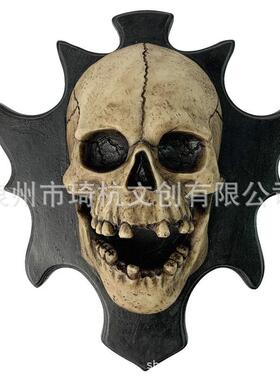 热款可发光骷髅壁挂家居室内卧室客厅玄关墙面万圣节小装饰品
