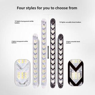 日行灯汽车改装通用车外灯超亮防水大功率LED日间行车灯转向流光