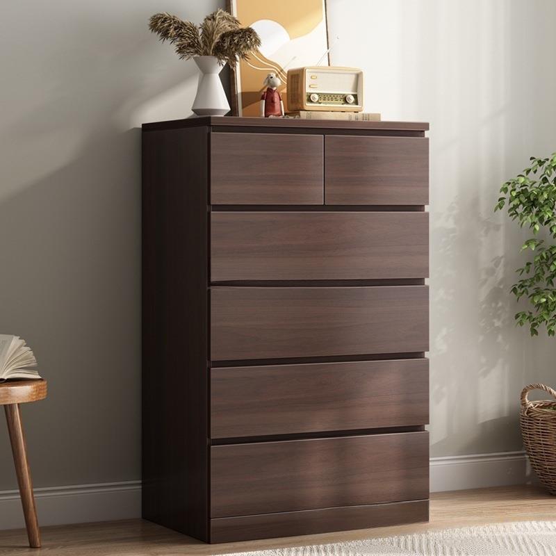 五斗柜收纳柜实木色简约现代家用卧室客厅靠墙轻奢抽屉柜储物柜子