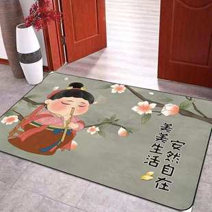 客厅地毯2023新款 新中式 耐脏易打理现代简约家用茶几毯水晶绒地垫
